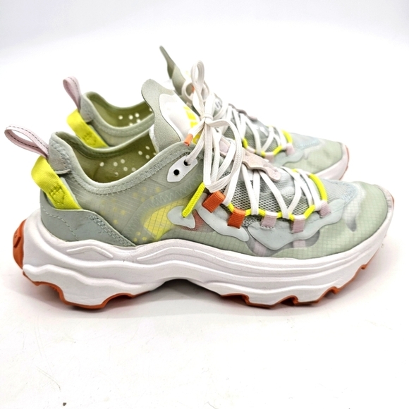 Sorel Kinetic Break thru Tech Neon Sneaker Womens Size 7 - Picture 1 of 8